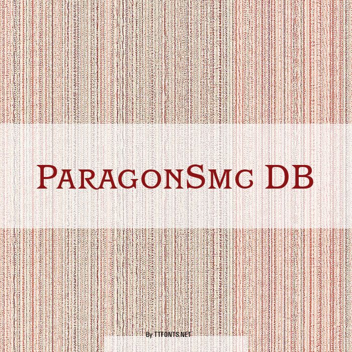 ParagonSmc DB example